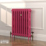 CI-RK760-PNK-LG-LS03 - Rook Pink 2 Column Victorian Cast Iron Radiator H760mm x W653mm CI-RK760-PNK-LG-LS03 - Rook Pink 2 Column Victorian Cast Iron Radiator H760mm x W653mm